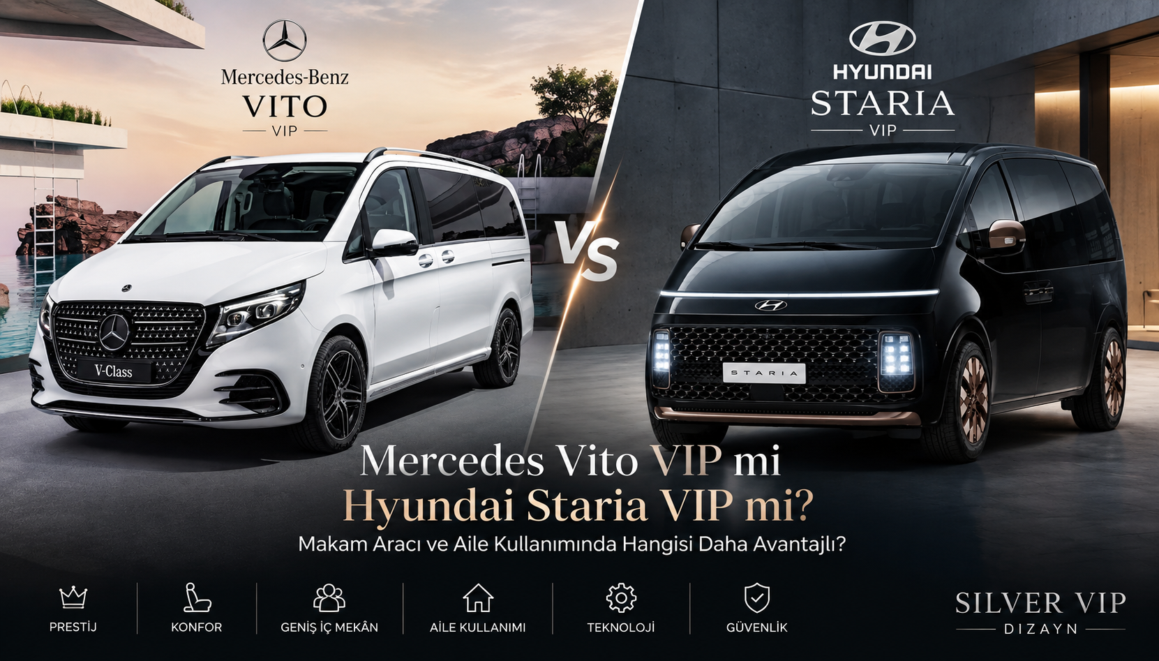 Mercedes Vito VIP mi Hyundai Staria VIP mi? | Makam Aracı ve Aile Kullanımında Hangisi Daha Avantajlı?
