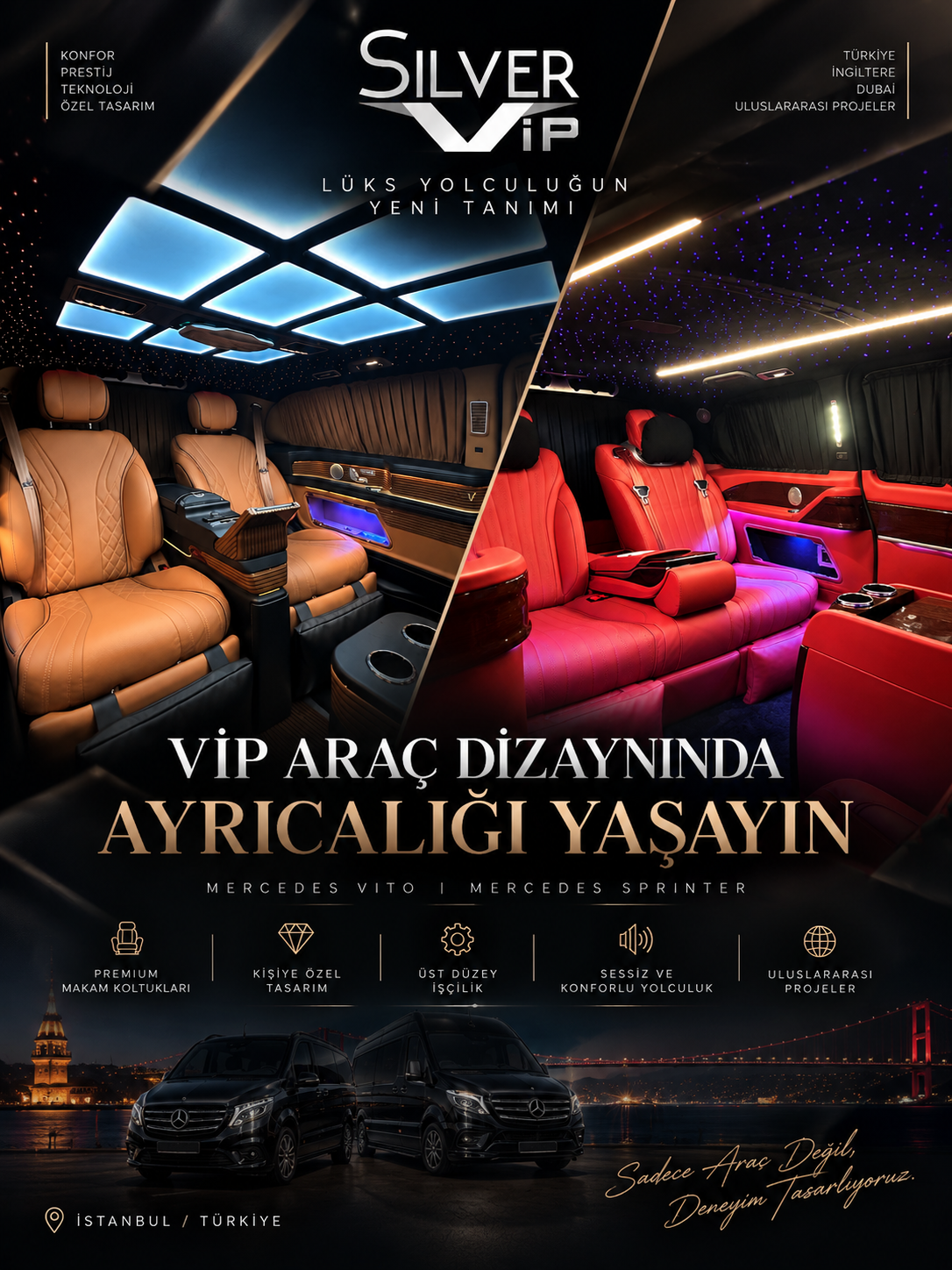 VIP Araç Dizayn Paketleri Neye Göre Değişir? | Mercedes Vito ve Sprinter İçin Doğru VIP Paket Nasıl Seçilir?